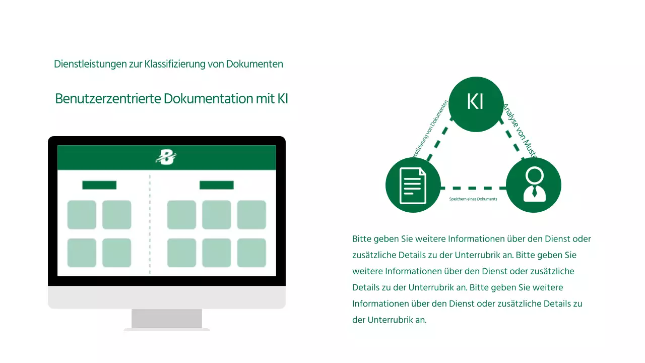 Grüner, sauberer und starker Serviceführer
