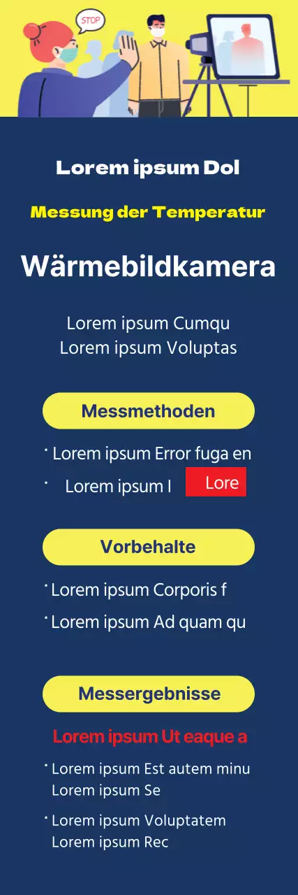 Navy Clean Illustrierte Anleitung zum Messen der Temperatur