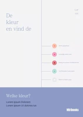 Een lyrisch kleurengetuigenis met gekleurde stippen in blauw