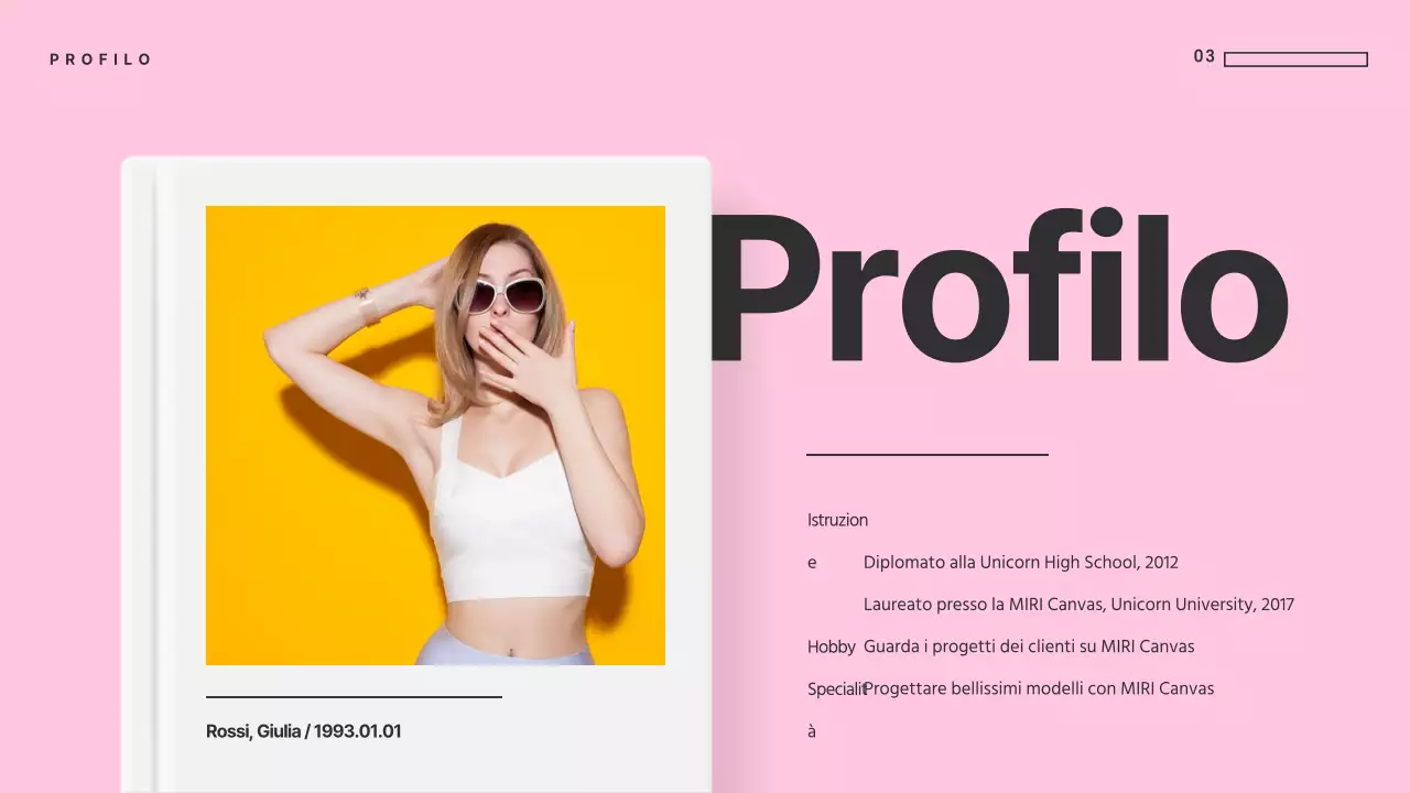 Presentazioni uniche