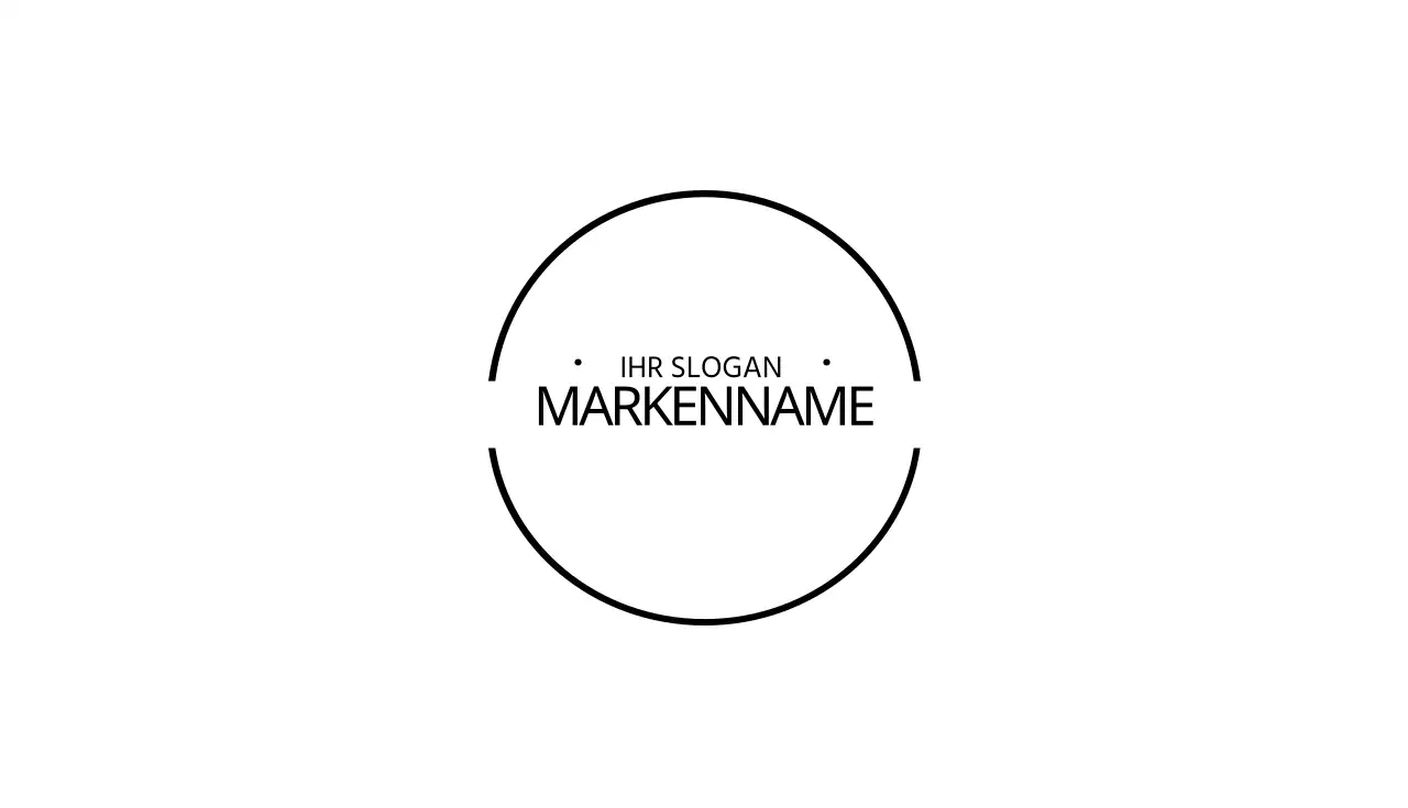 Visitenkarte mit Kreissymbol