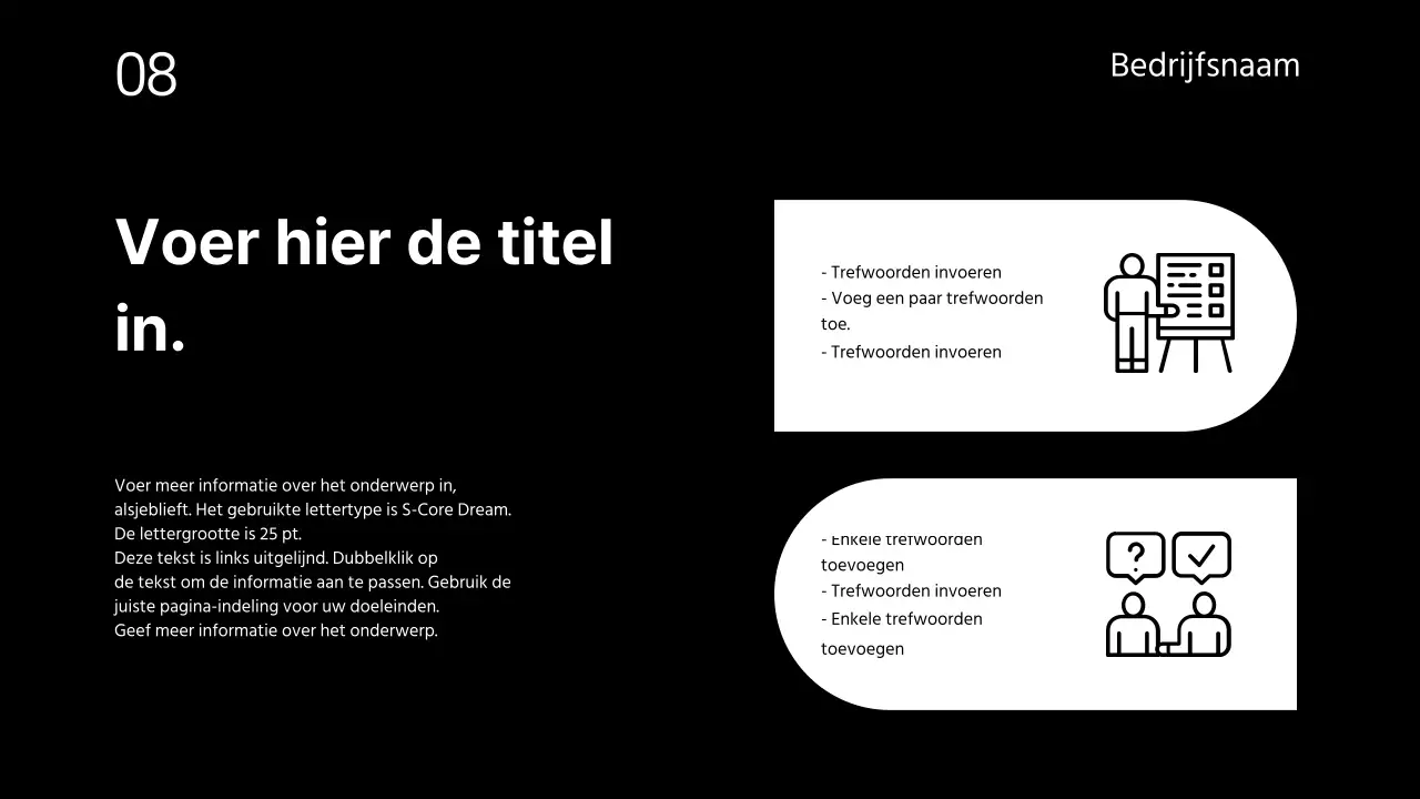 Verkoop bedrijfspresentaties