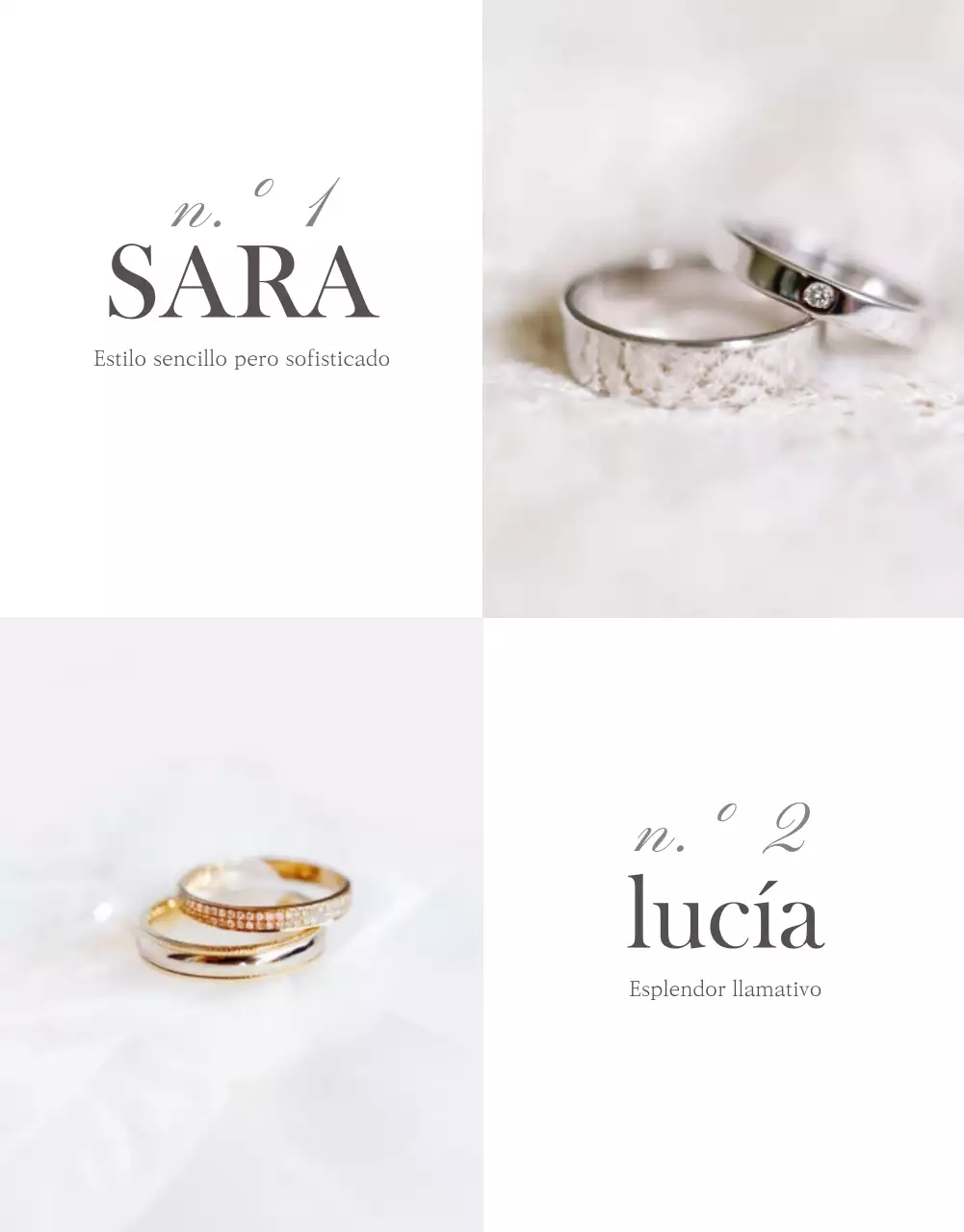 Página de detalles de las joyas