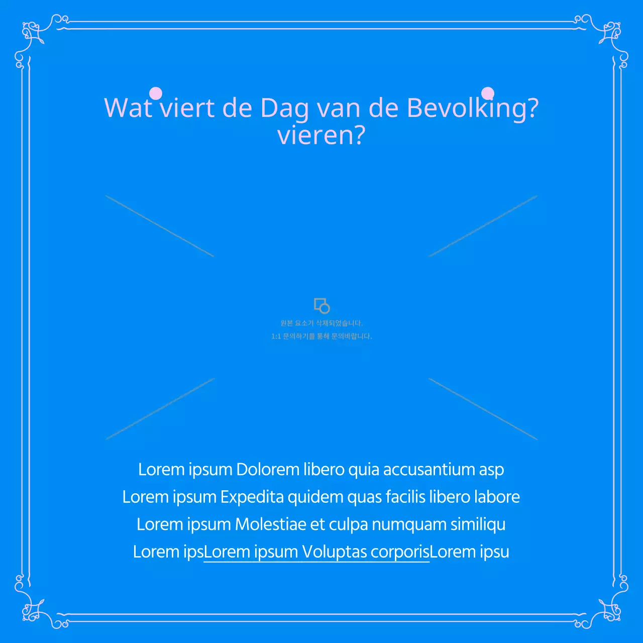 Bevolkingsbeleid in roze en blauw CardNews