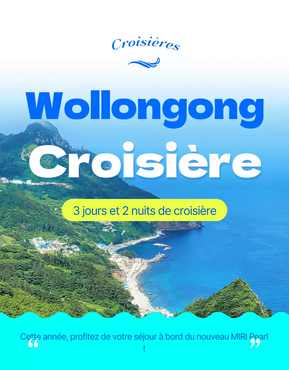 Croisière vers Wollongong en couleurs fraîches