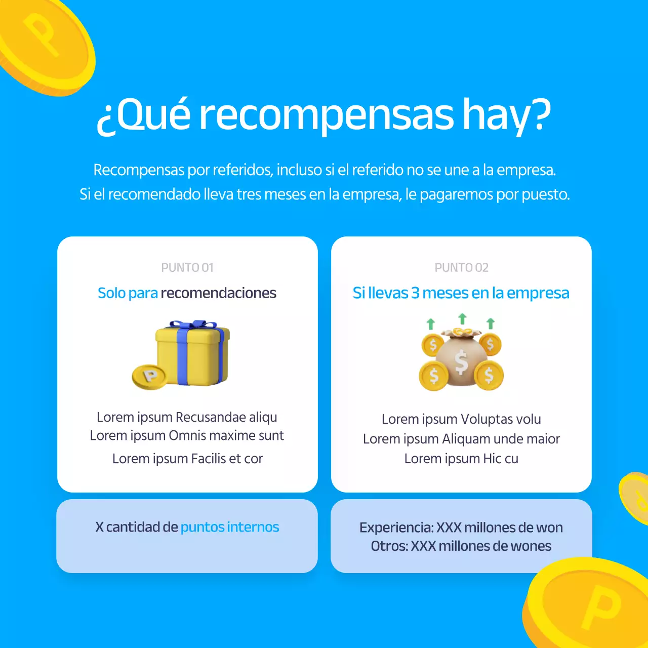 Ilustración azul en 3D de un sistema de remisión interna