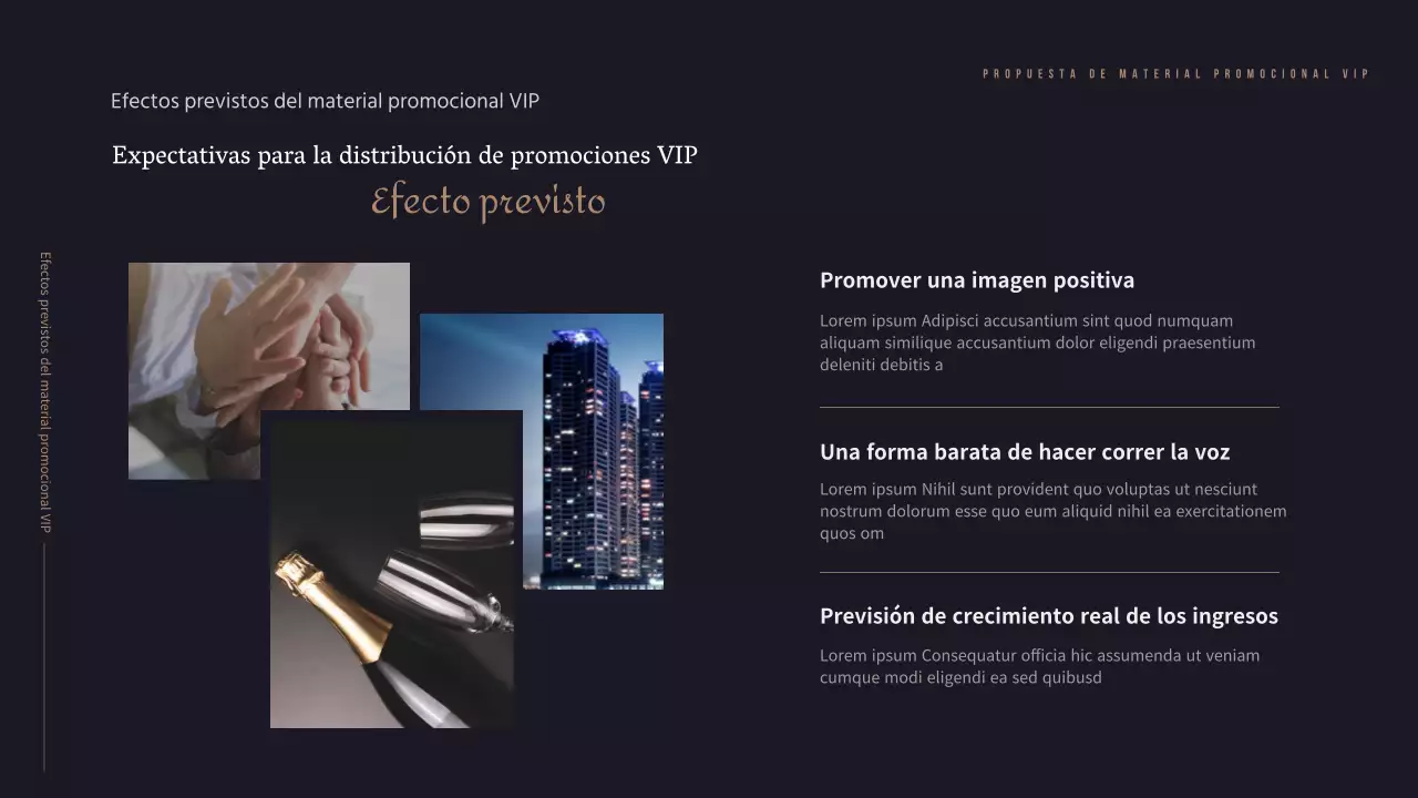 Los toques de oro y negro crean un ambiente lujoso.