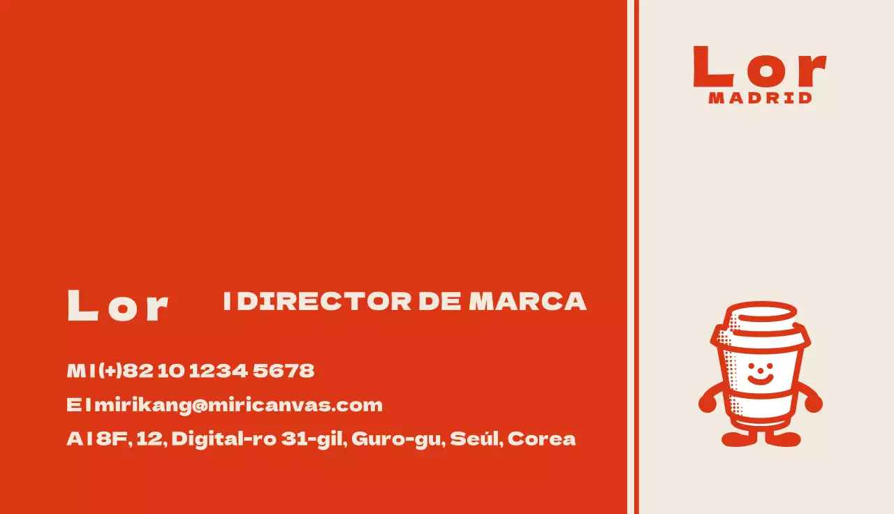 Los personajes del café retro de Red Orange