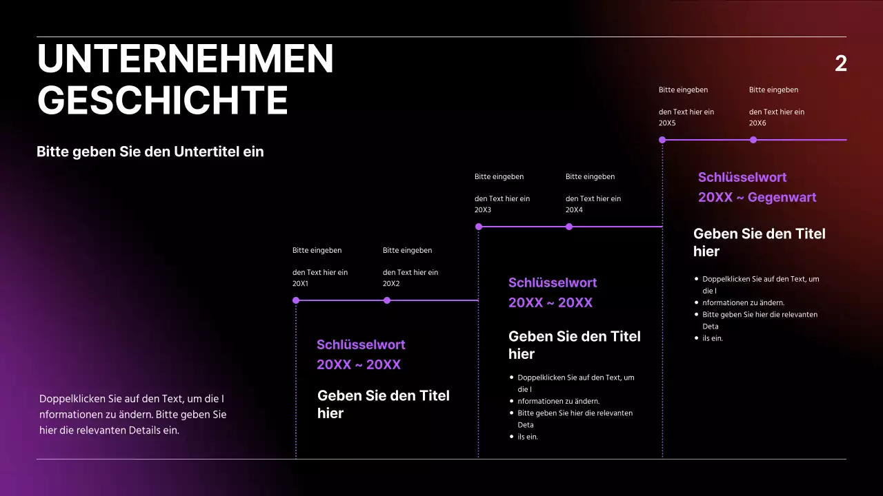 IR-Präsentation mit schwarzem, blauem und rotem Farbverlauf Geschäftskonzept