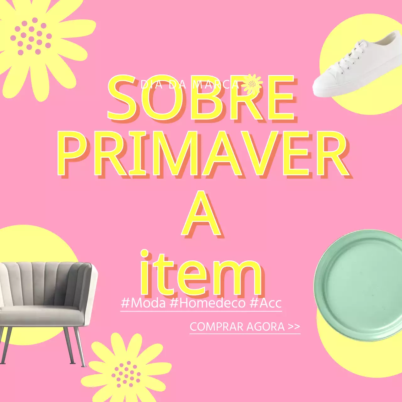 O que está reservado para os artigos de primavera em cor-de-rosa