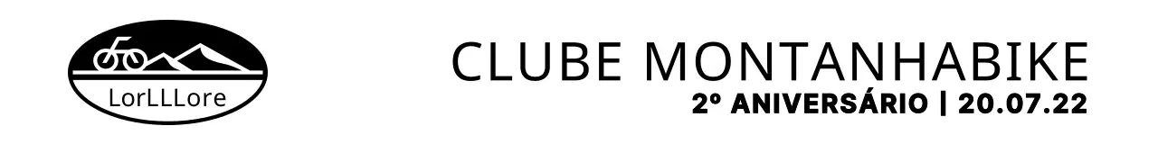 Símbolo de bicicleta simples e moderno em preto e branco para celebrar o 2.º aniversário de um clube de ciclismo.