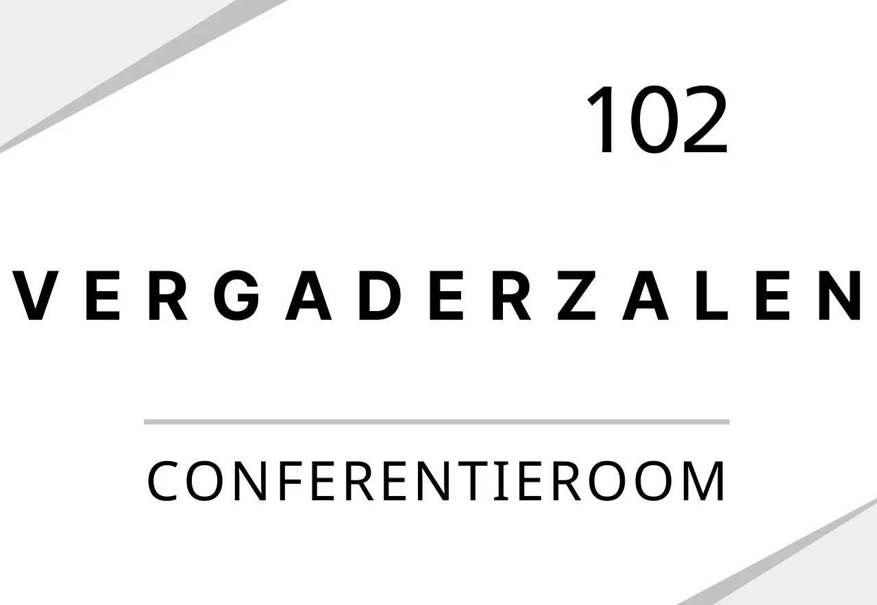 Wit grafisch bedrijfsbord