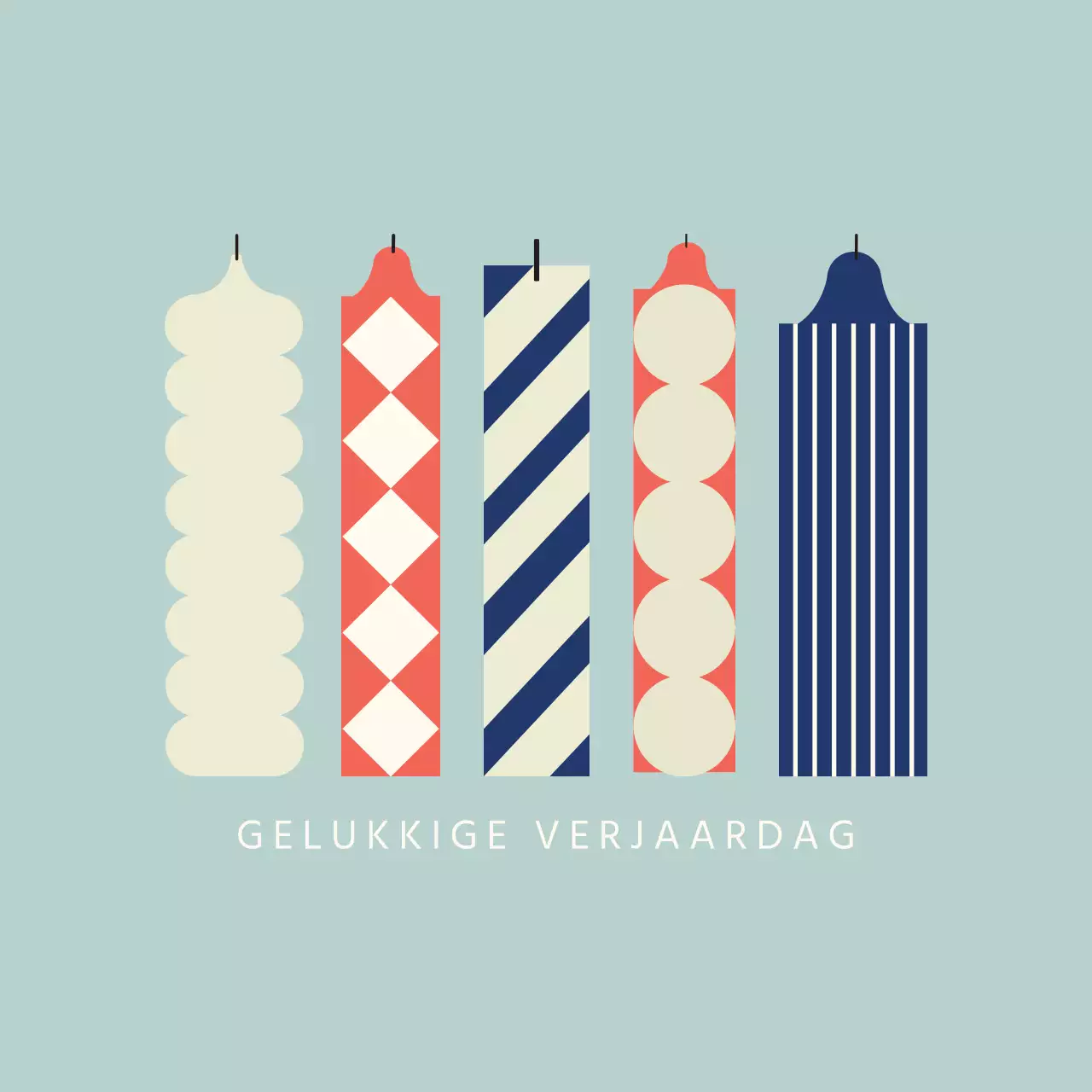 Eenvoudige verjaardagskaart