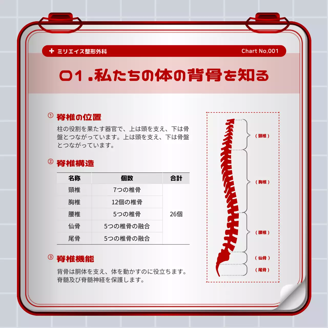 赤 シンプル 健康管理 マニュアル Instagram カルーセル