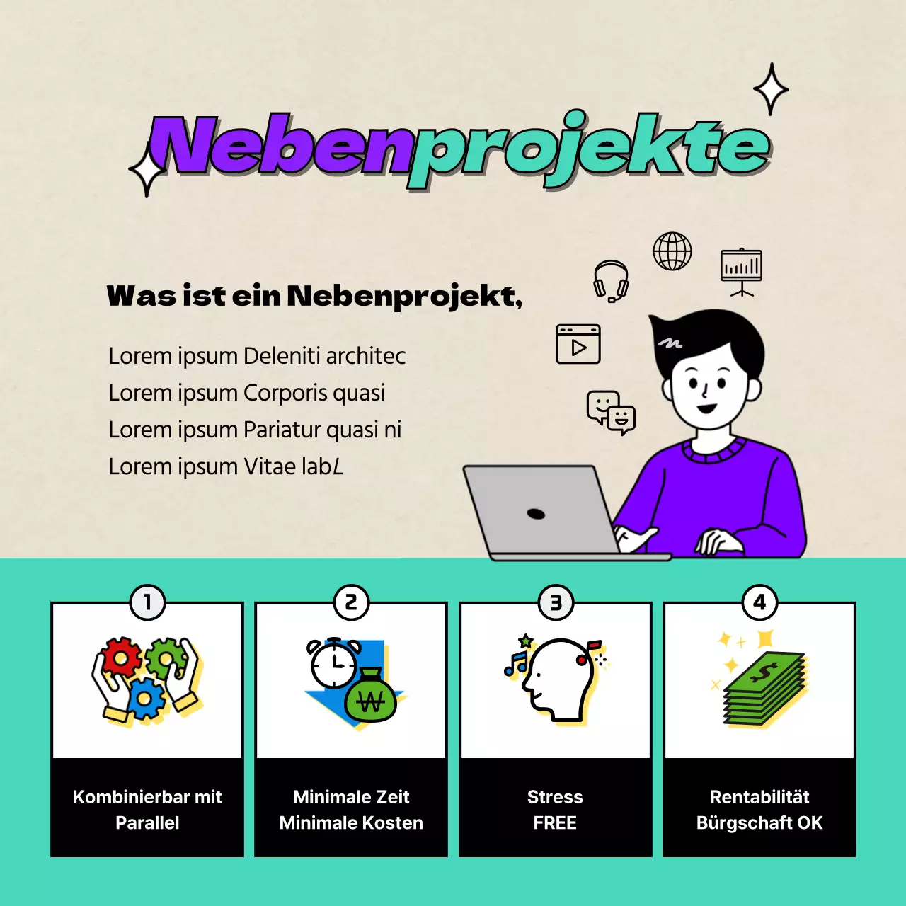 Eine Einführung in niedlich illustrierte Nebenprojekte und N-Jobs