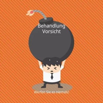 Sorgfältig handhaben