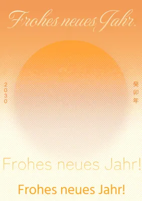 Farbverlaufsposter in Orange