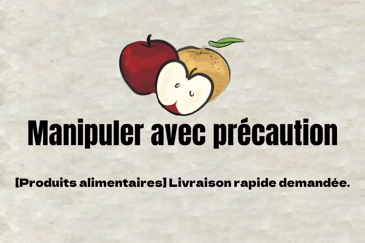 Manipuler avec précaution