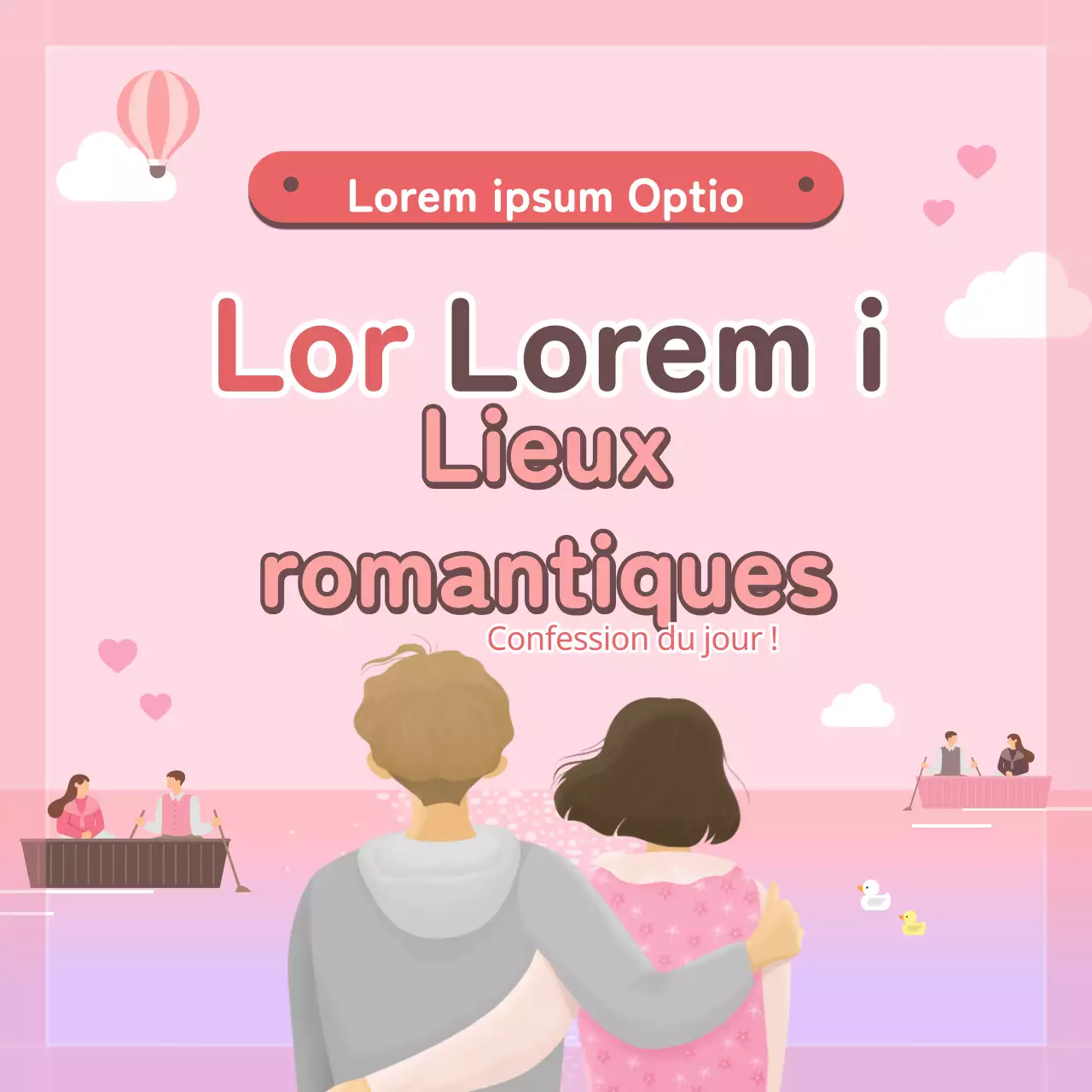 Cartes de table romantiques pour les confessionsNews Design