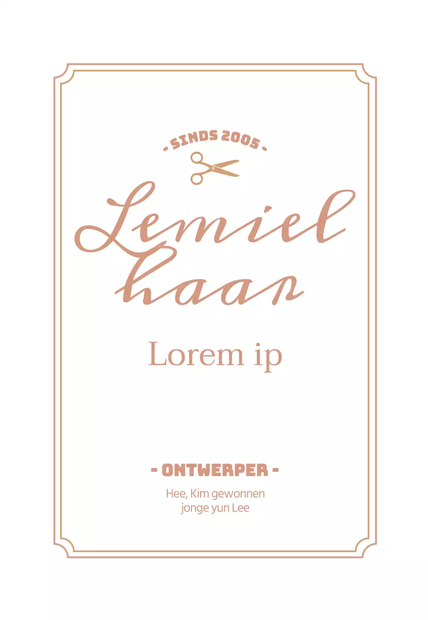 Wit luxueus kapsalon uithangbord