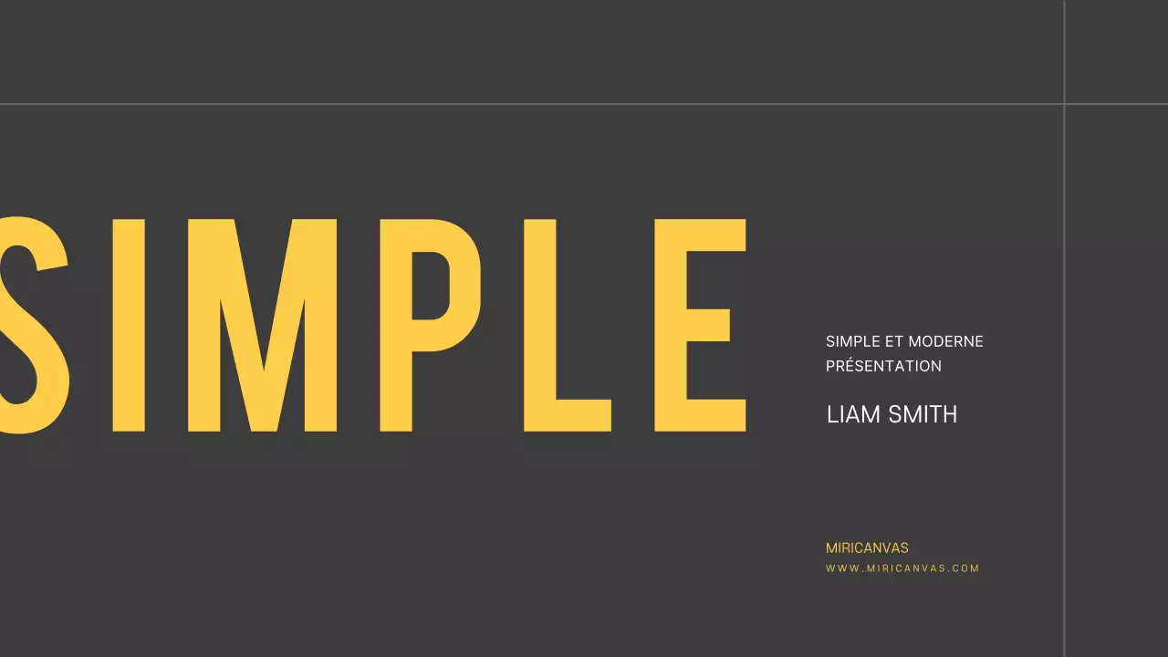 Présentations simples