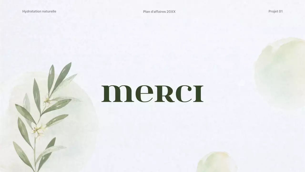 Plan d'affaires pour un concept de cosmétique dermique vert foncé