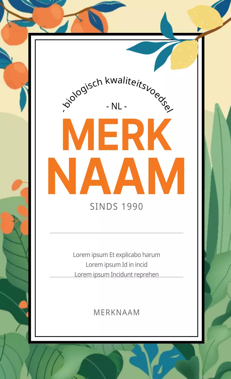 Geïllustreerde kleurrijke luxe merkstickers