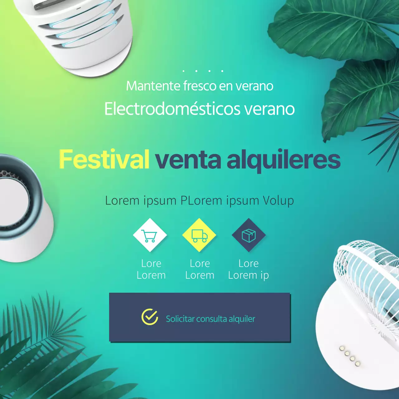 Descuentos de verano en el alquiler de electrodomésticos