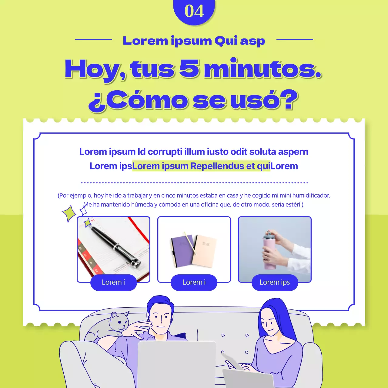 Reclutamiento de aficionados al festival de cine azul y amarillo