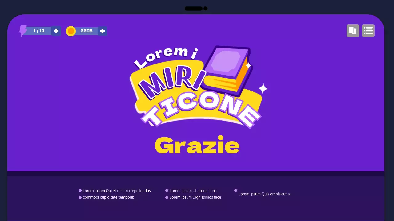 Proposta di gioco scolastico in viola