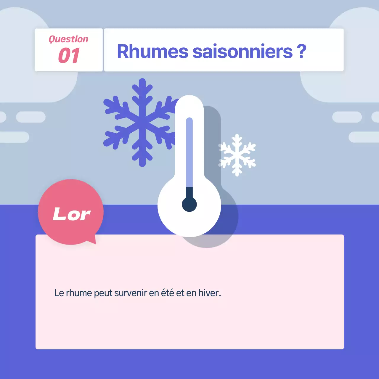 Campagne de prévention de la grippe "bleue, amicale et propre" (CardNews)