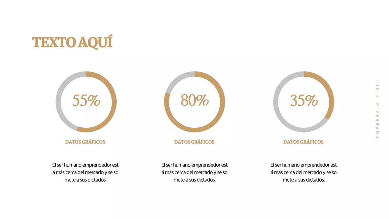 Un gráfico sencillo en marrón y gris