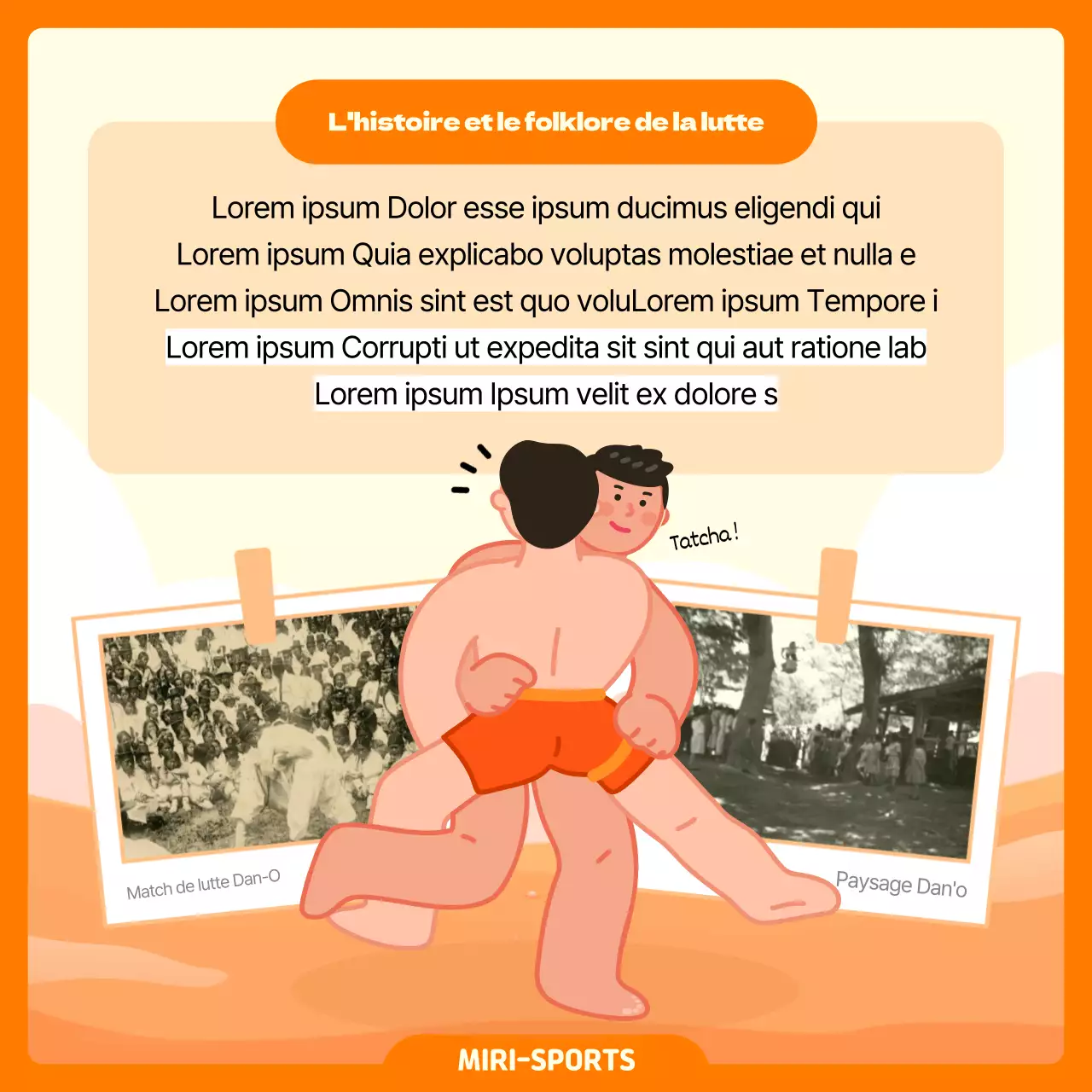 A propos de la lutte conceptuelle illustrée orange