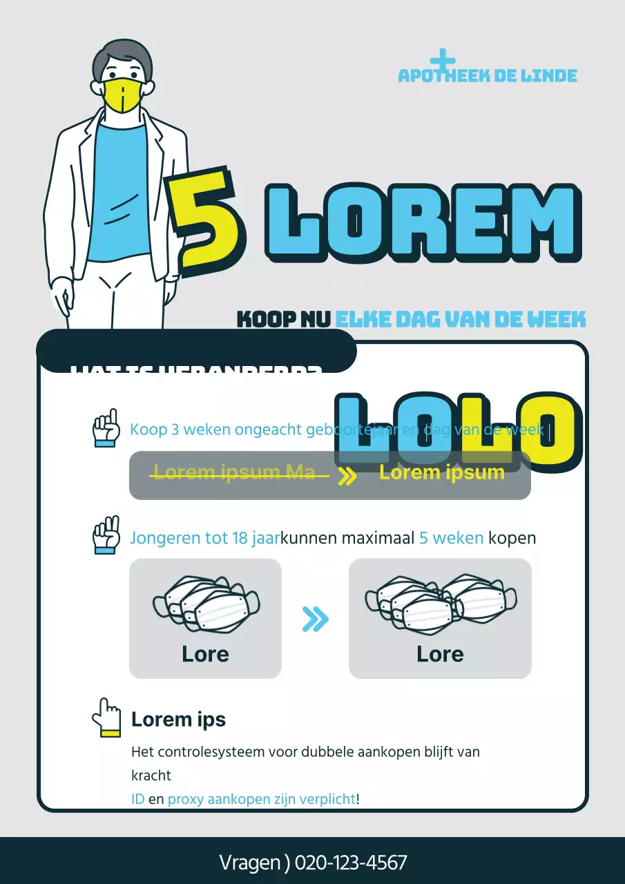 Intrekking van deel 5 van openbare maskers