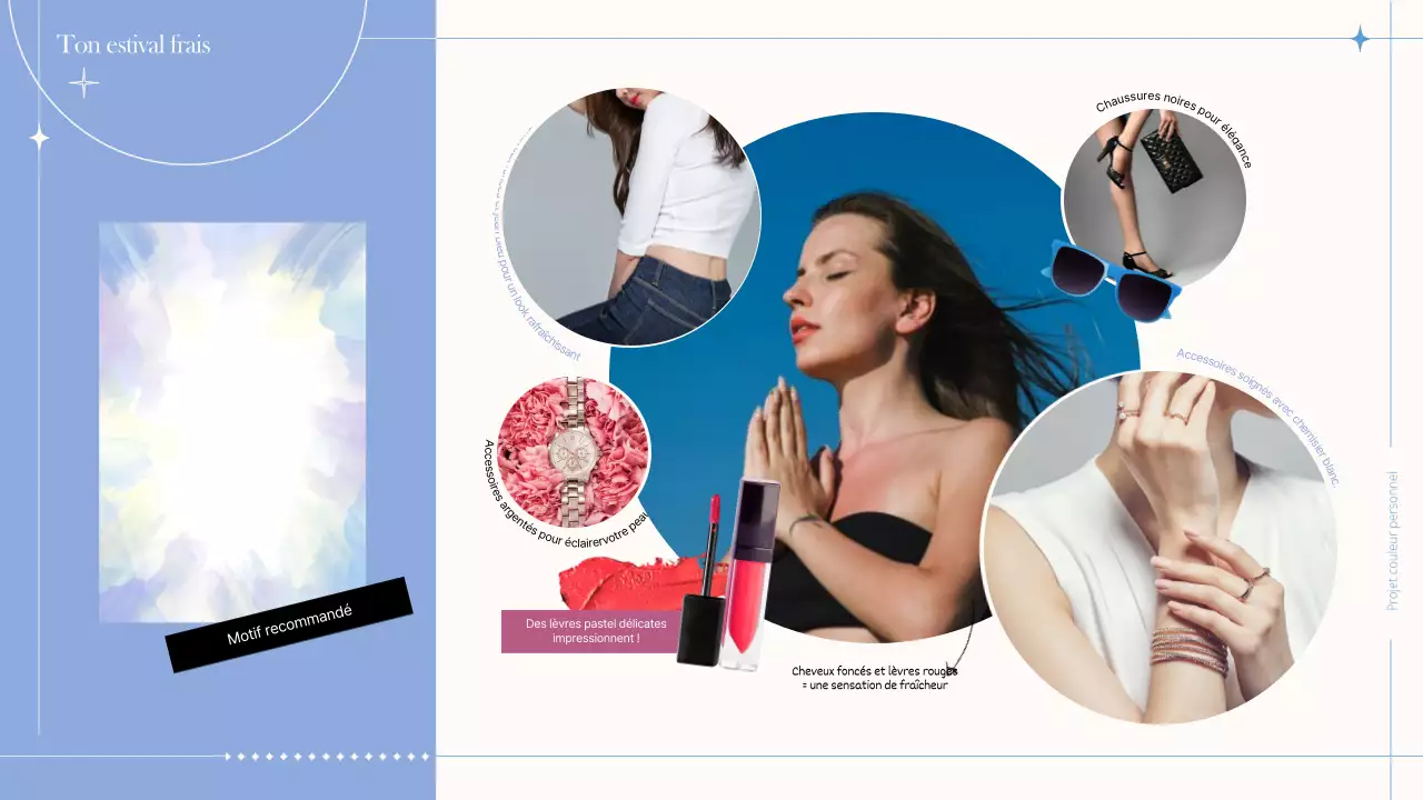 Un concept coloré avec une touche de ligne Diagnostic couleur personnel