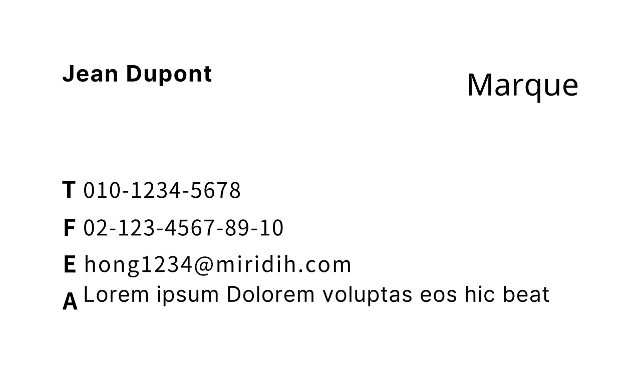 41333_Cartes de visite à l'effigie de la marque