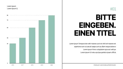 Blau und grau sauberes Konzept Balkendiagramm Design