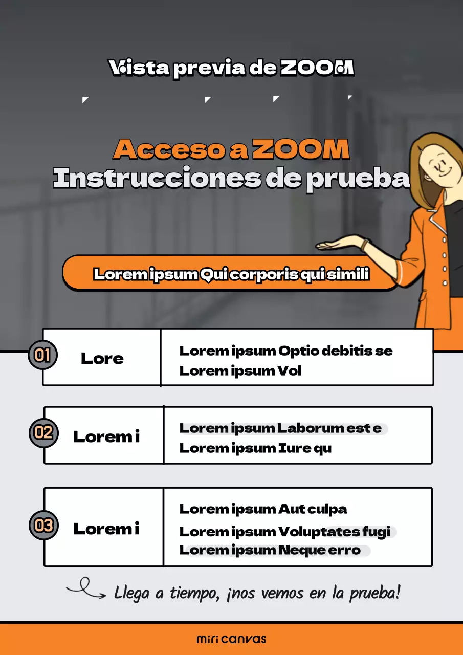 Un aula limpia con ilustraciones de personas en naranja y azul