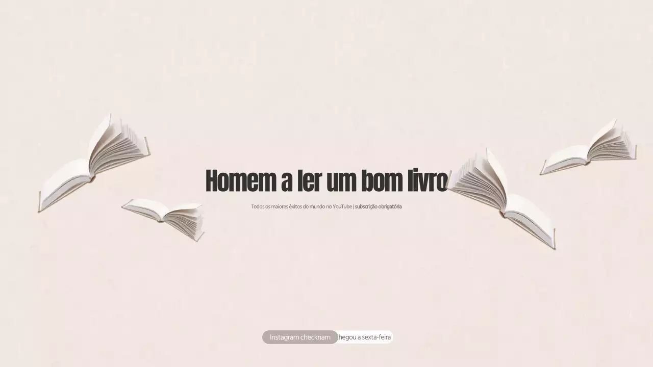 Um homem a ler um bom livro