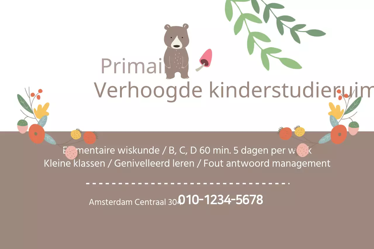 Verhoogde studieruimte voor kinderen