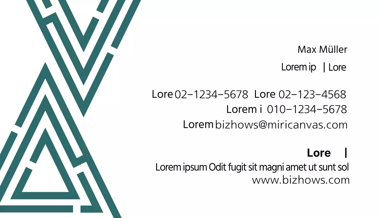 Einfache Visitenkarte