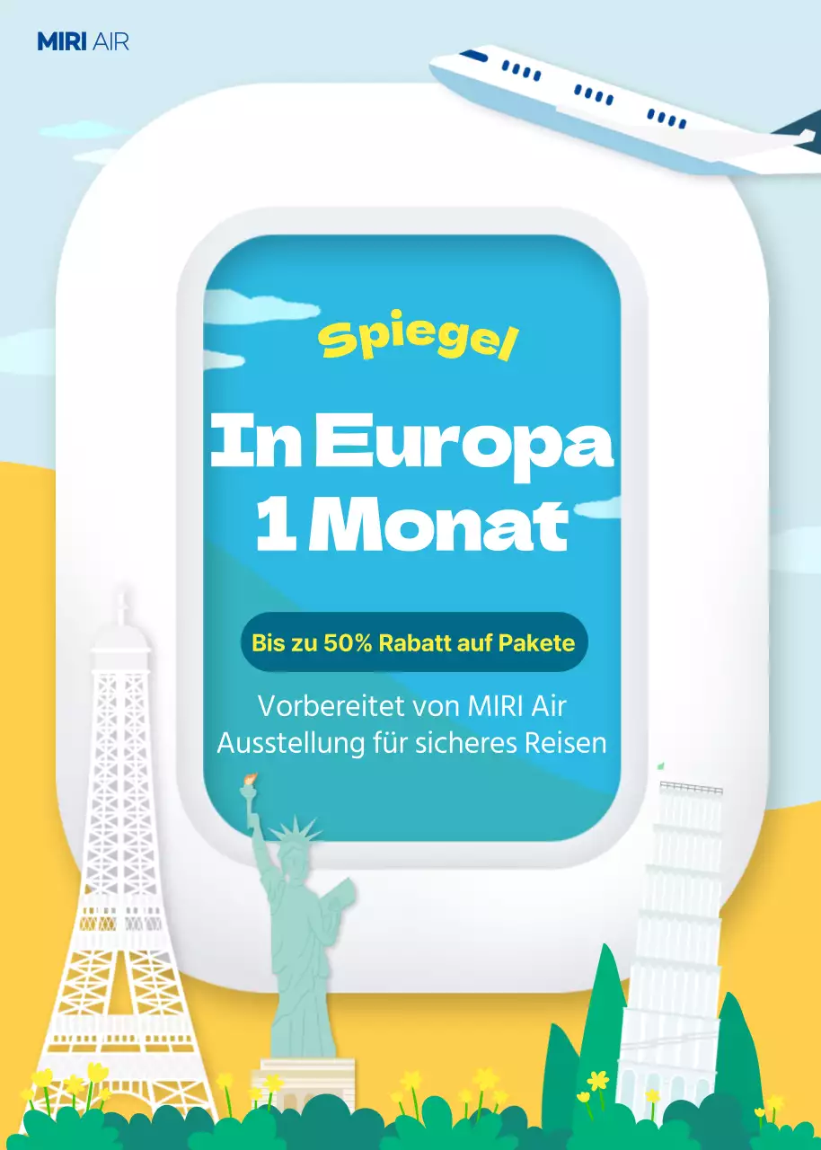 Ikonische architektonische Illustrationen in blau-gelber Zweifarbigkeit Travel discount event pop-ups