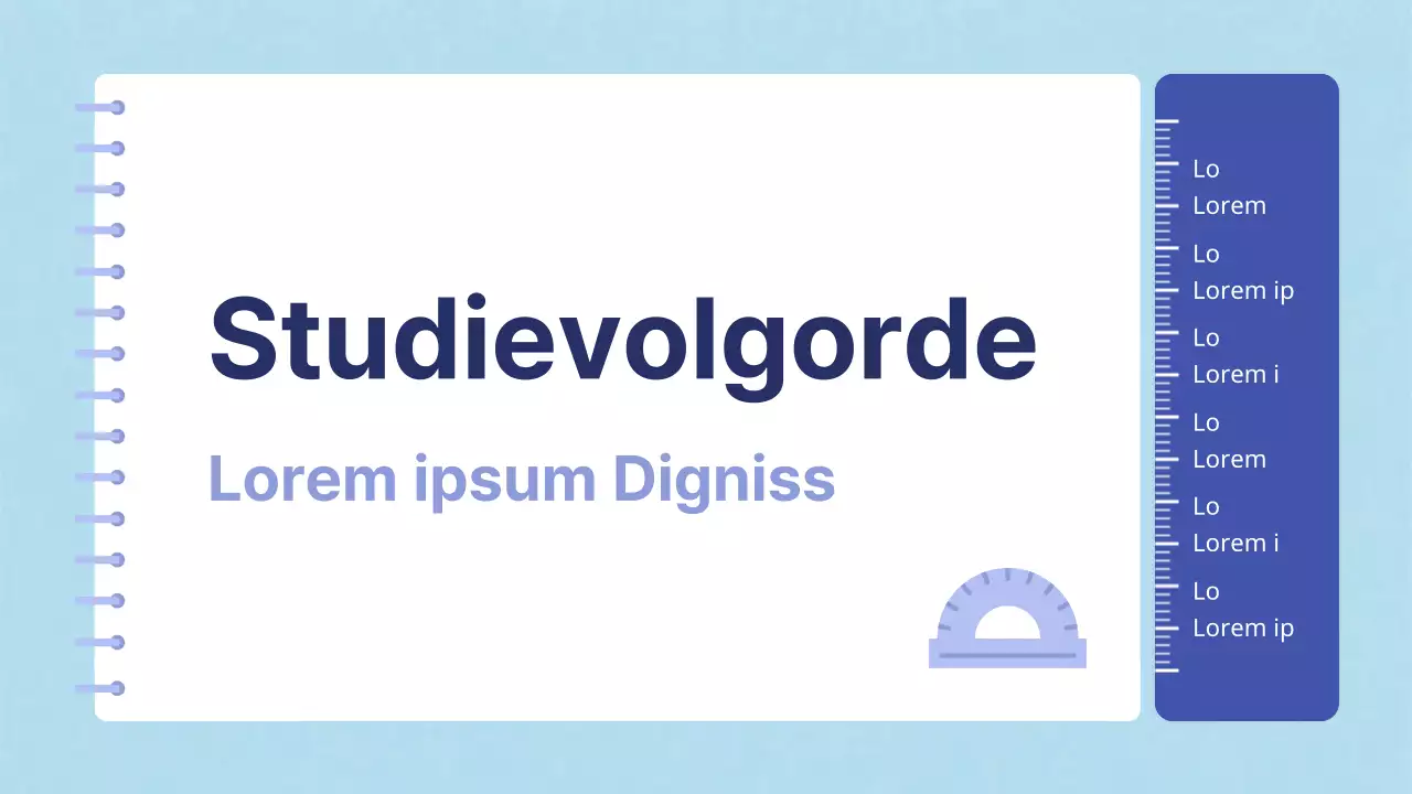 Kitscherige wiskunde leermiddelen in blauw