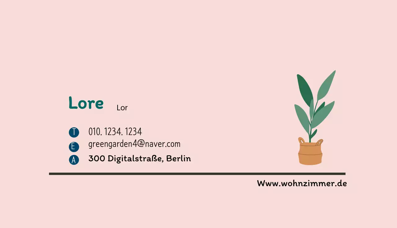 Rosa Illustration Gepflegtes Interieur