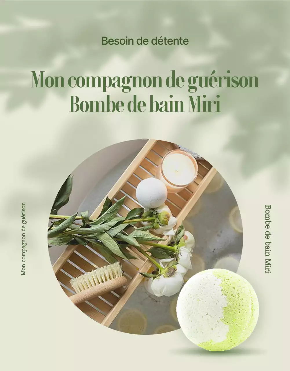 Vendre des produits de bain verts, naturels et modernes