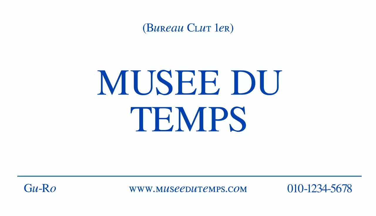 Carte de visite émotionnelle avec une palette de couleurs bleu foncé