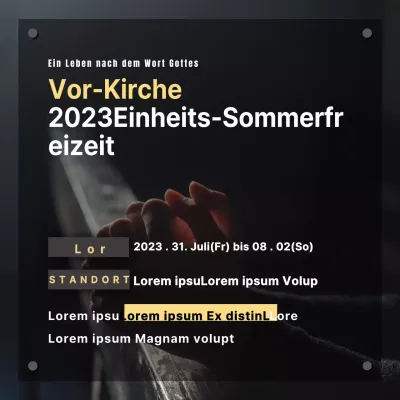 Sommerfrische der Kirche