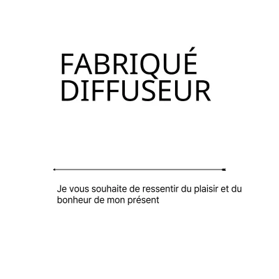 DIFFUSEUR FAIT MAIN