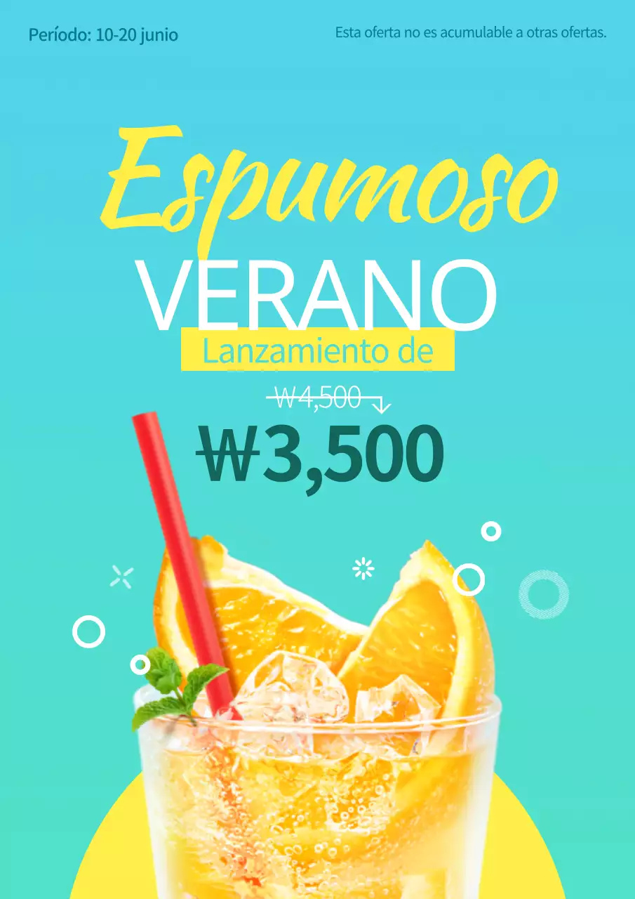 Ofertas de bebidas de temporada