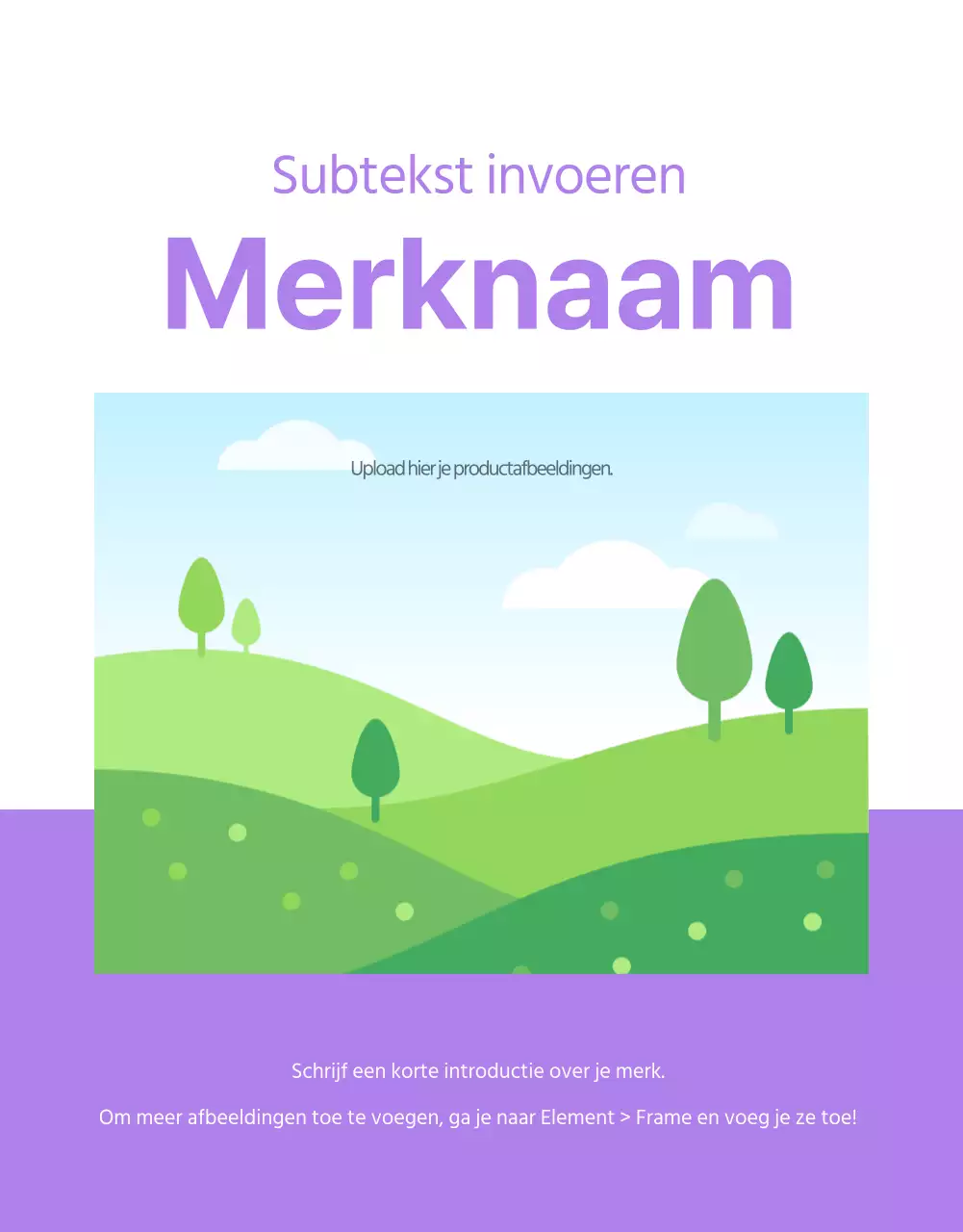 Basisindeling voor het verkopen van producten